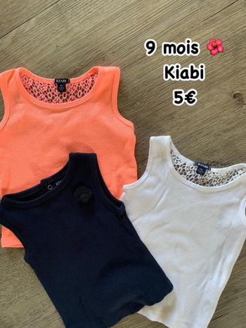 Lot débardeurs 🌺 9 mois 🌺 Kiabi