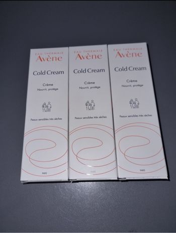 3 boites de crème (cold cream 40ml) Avene