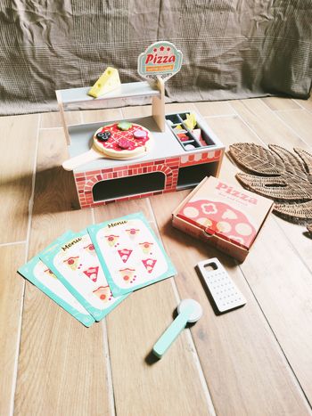 🍕Le comptoir/stand à pizzas en bois marque L'atelier du bois