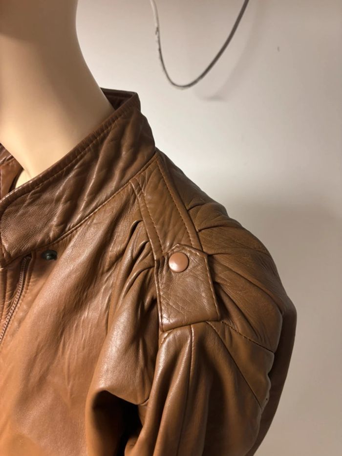 Ensemble veste et pantalon cuir véritable vintage damilou - photo numéro 13