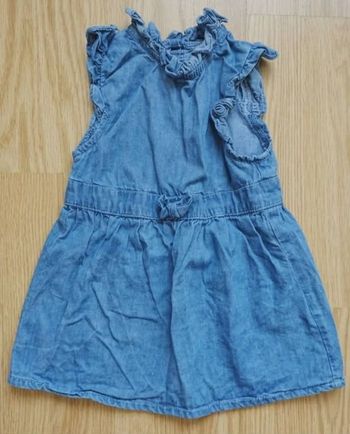 Robe en jean "Mes Petits Cailloux"  9 mois (74 cm)
