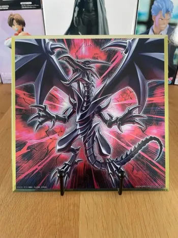 Yu-Gi-Oh! - Ichiban Kuji - Lot H Shikishi Dragon Noir aux Yeux Rouges  20*20 cm
