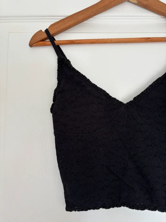Débardeur court dentelle noir Pimkie taille XS - photo numéro 4
