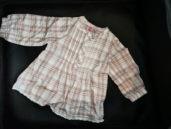 Blouse ml à carreaux 6 mois