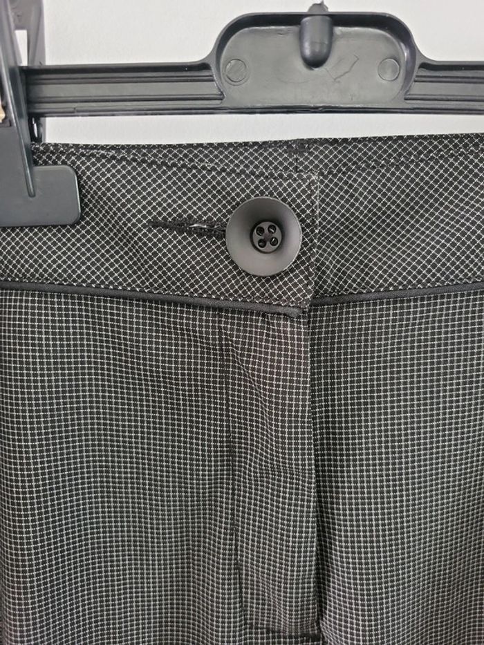 Cop copine pantalon carreaux noir gris Taille 40 L - photo numéro 3