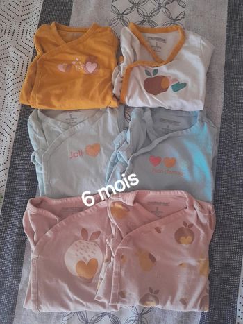 Lot 6 body fille ml 6m