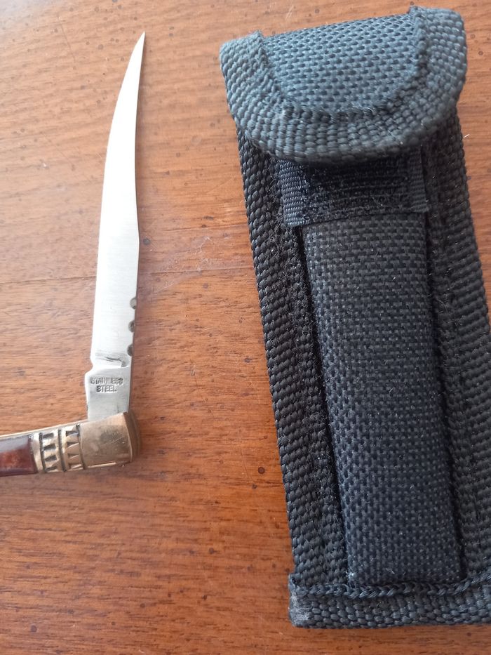 Couteau pliant avec etui - photo numéro 4