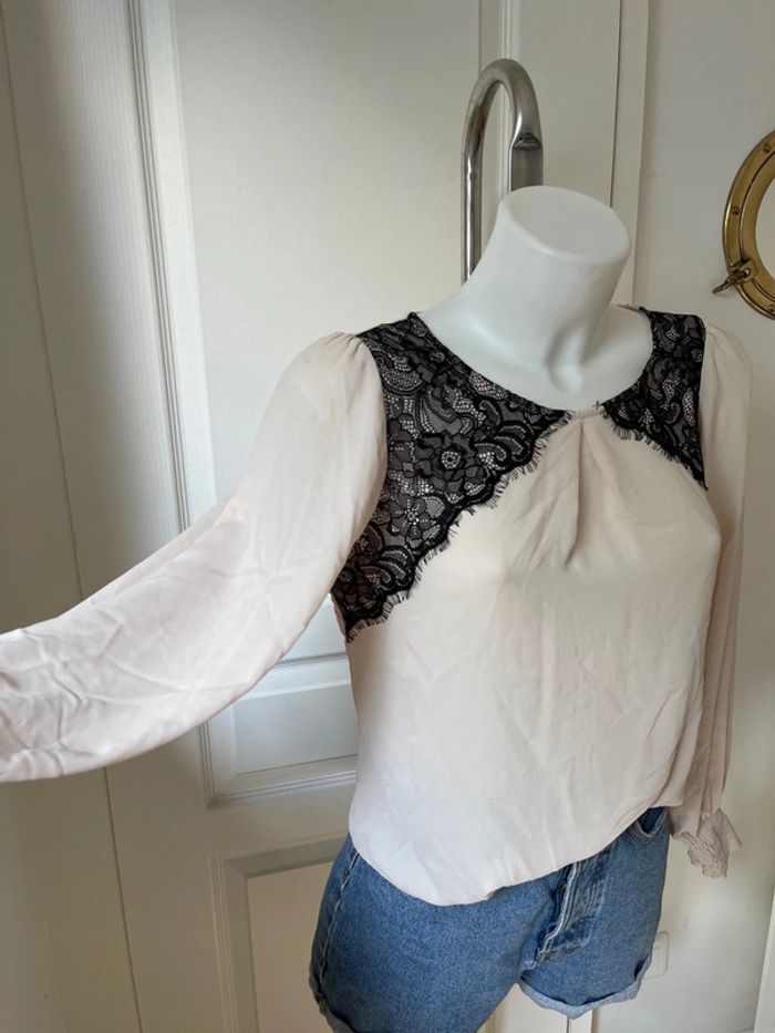 Blouse beige dentelle - photo numéro 8