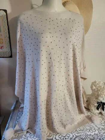 Poncho strass