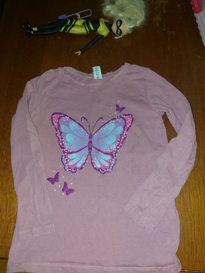 Tshirt ML papillons