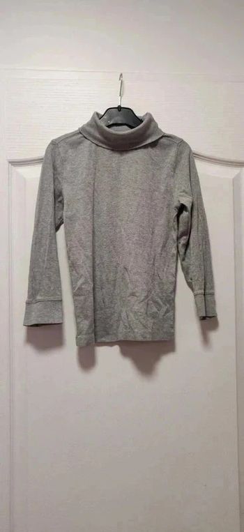 Sous-pull col roulé gris clair Kiabi nky 8 ans