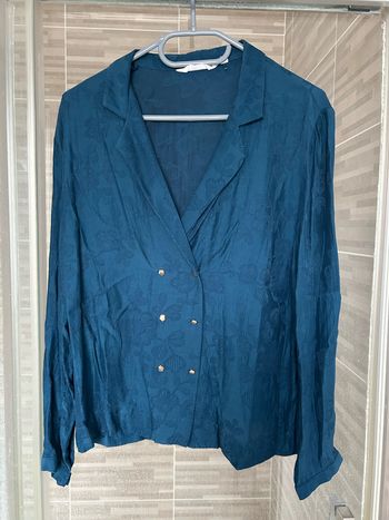 Chemisier Naf Naf bleu canard