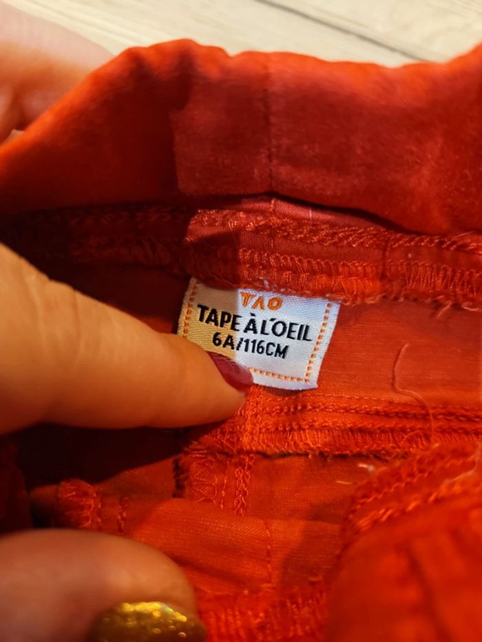Pantalon rouge 6 ans - photo numéro 4