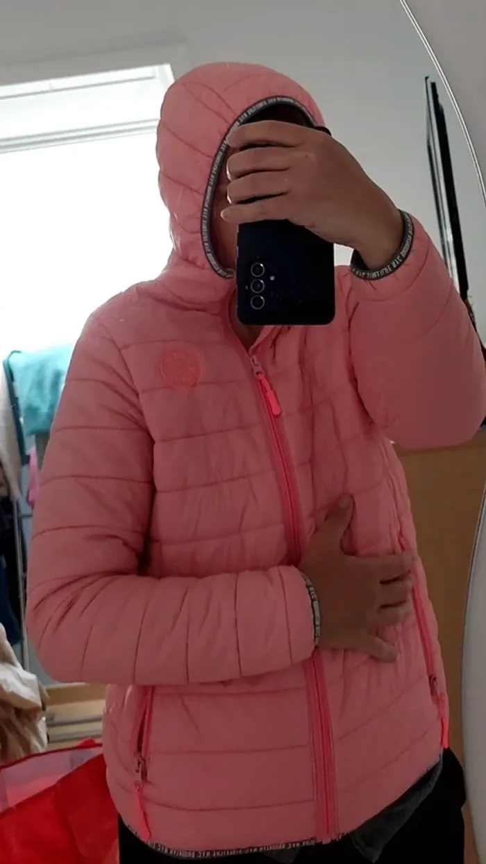 Veste imperméable rose - photo numéro 2