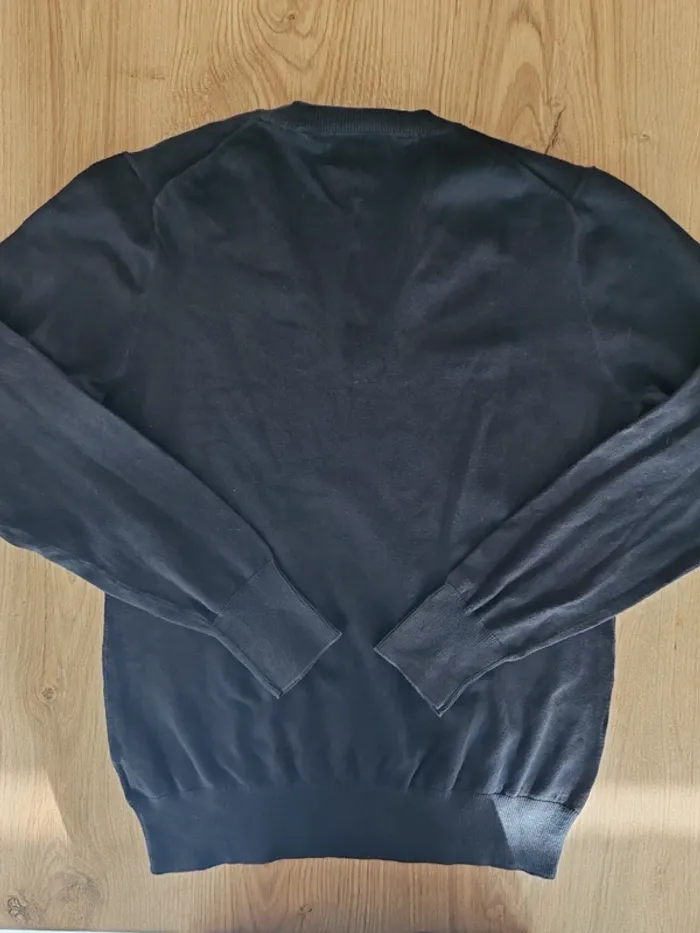 Pull col V noir tommy Hilfiger taille xl - photo numéro 3