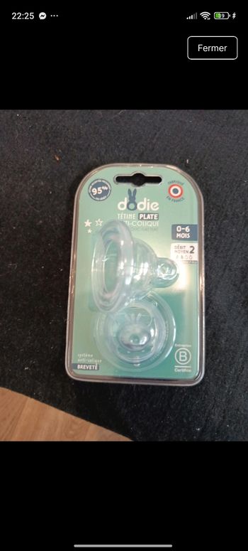 Tétine biberon dodie 
