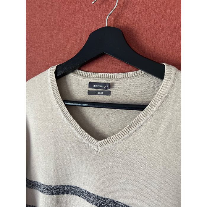 Pull beige à rayures taille XL In Extenso - photo numéro 2