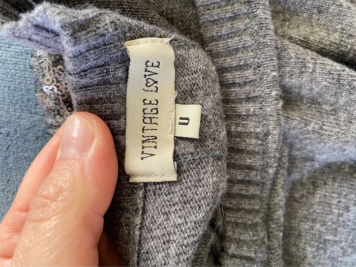 Pull gris vintage love - photo numéro 6
