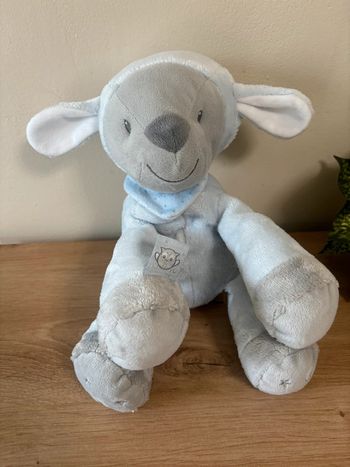 Doudou mouton gris bleu étoile lune Sam et Toby nattou