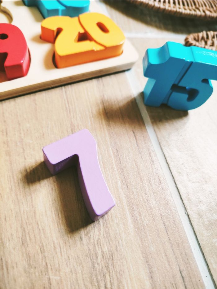 🔢 Puzzle 2 en 1 chiffres 3d additions soustractions en bois - photo numéro 3