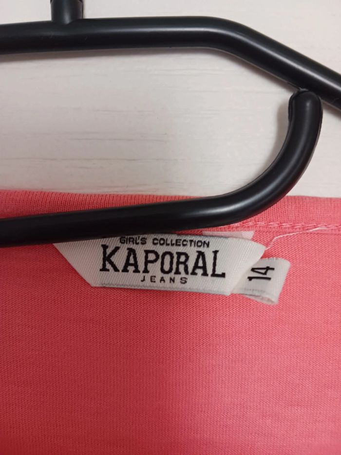 vends tee-shirt Kaporal rose 14 ans - photo numéro 3