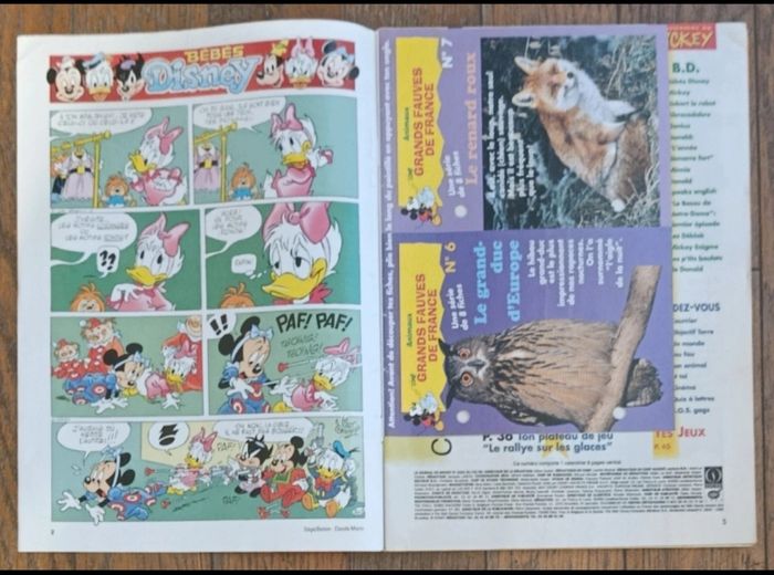 Ancien journal de mickey avec cadeau calendrier films 1997 N°2324 vintage - photo numéro 4