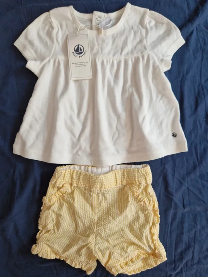 Ensemble Petit Bateau - 6 mois/ 67 cm