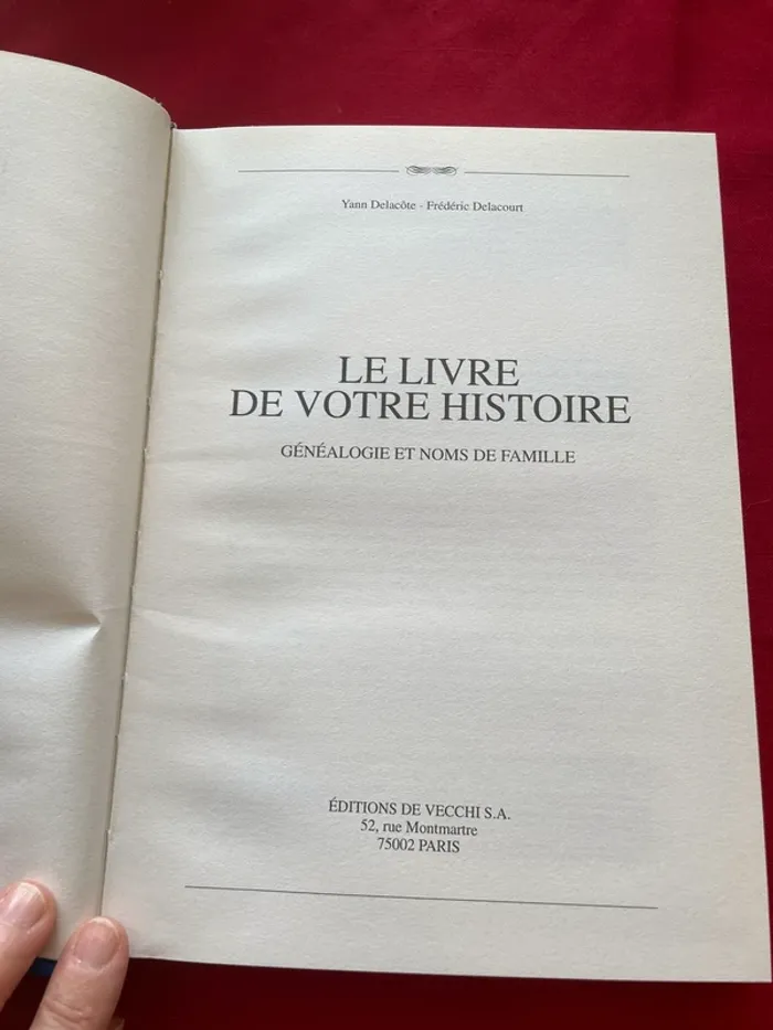 Le livre de votre histoire -Genealogie - photo numéro 3