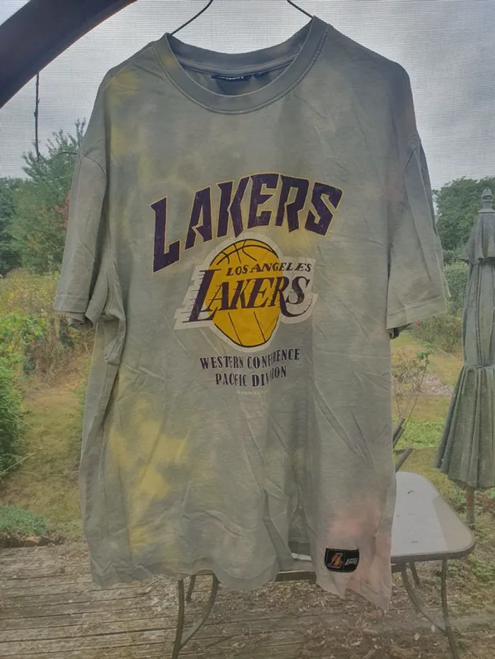 T-shirt NBA Los Angeles Lakers James #6 tie-dye · taille L - photo numéro 3
