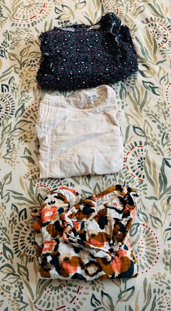 Lot de 3 chemises/chemisiers 24M