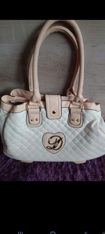 Sac à main 👜 blanc beige grande contenance