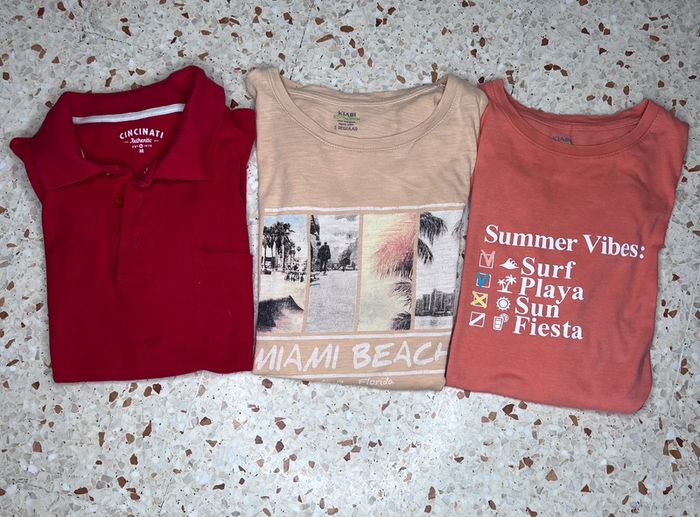 Lot de 3 t-shirt taille S/M