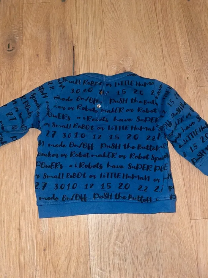 Pull bleu 9 mois - photo numéro 2