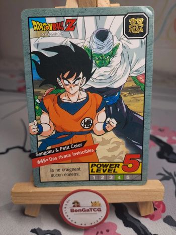 Carte Songoku & Petit Coeur 645 Dragon Ball Z Cardass Bandai 1996 Le Grand Combat Fr