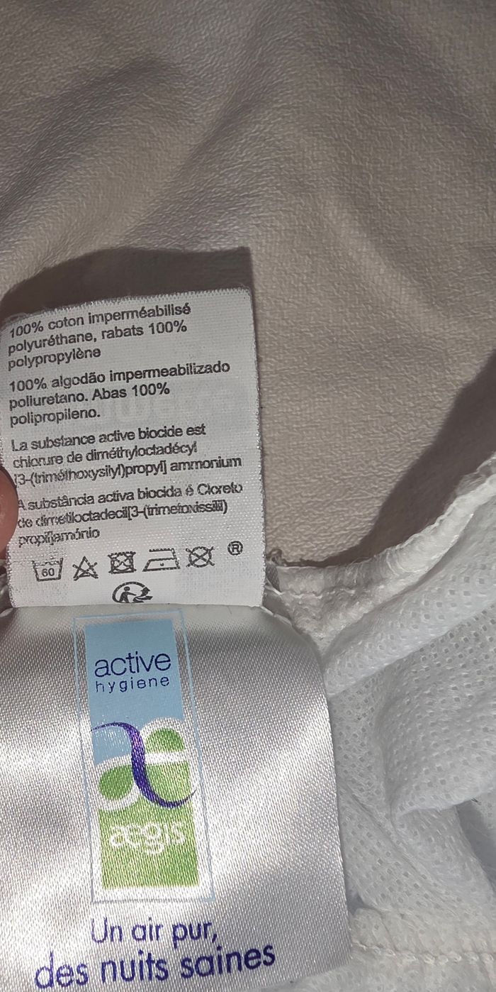 Alèse imperméable blanche pomette 120×60 - photo numéro 4