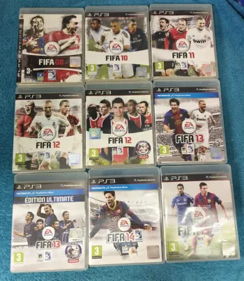 PS3 Lot de 9 jeux Fifa