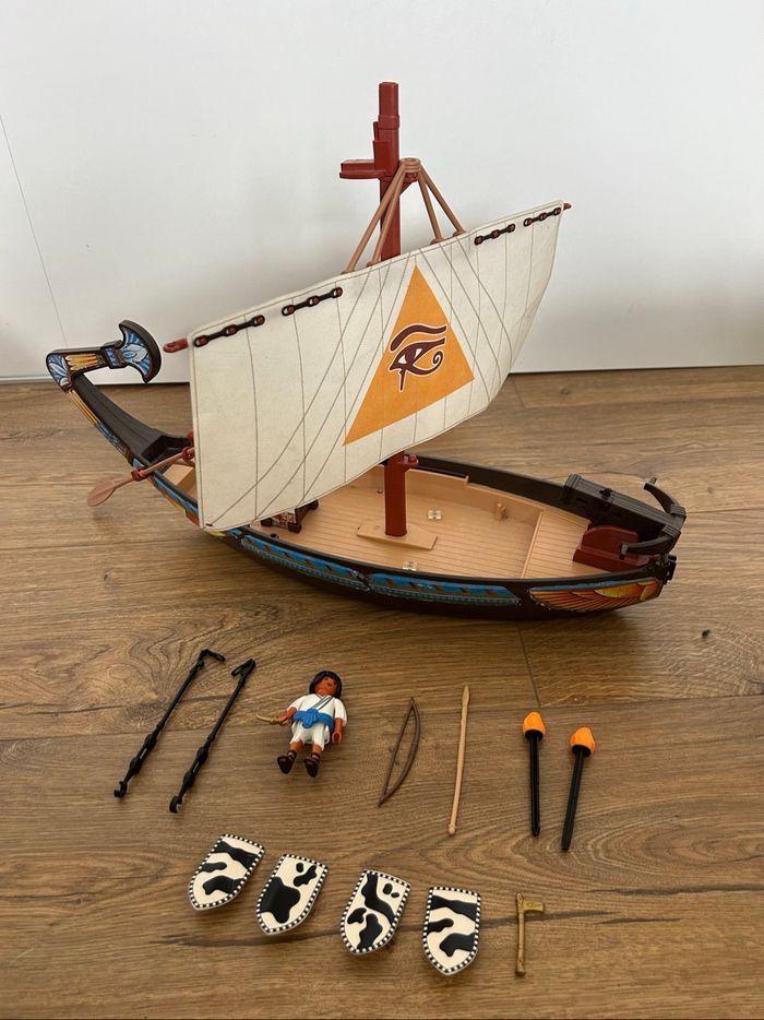 Lot Playmobil Égypte : bateau + pilleurs Égyptien - photo numéro 6