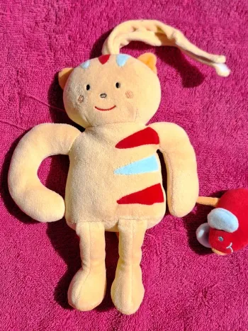 Peluche Chat avec Souris - Sucre d'Orge