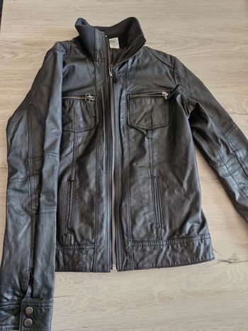 Veste en cuir de chèvre