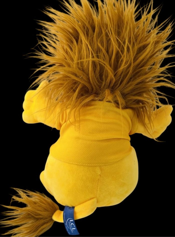 ❤️ Doudou Peluche Lion Jaune LCL Tour De France Vélo Cyclisme Mascotte 2018 - photo numéro 2
