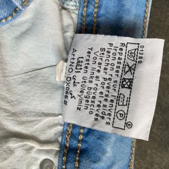 Short en jeans stretch dentelle blanche sous les poches 40 - photo numéro 7