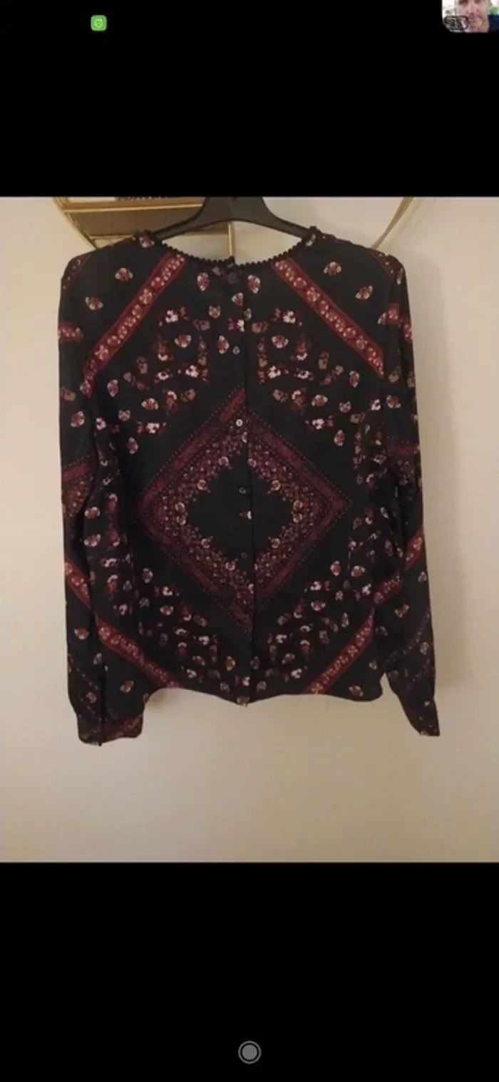 Blouse colorée vintage Mango M - photo numéro 2