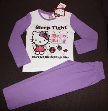 pyjama fille 8 ans hello kitty sanrio violet