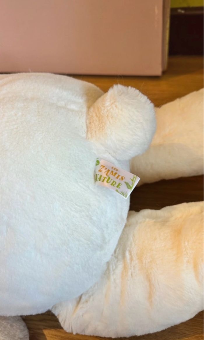 Peluche Gipsytoys Ours crème - 67cm - neuf avec étiquette - photo numéro 9
