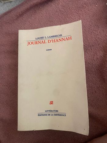 Journal d’Hannah – Louise L. Lambrichs 1993