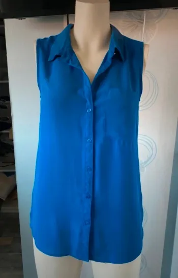 Blouse bleue électrique Mim taille 36