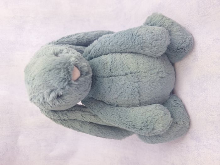 Peluche Jellycat de collection retired lapin Bashful Dusky Blue Bunny original medium BAS3DUSKB neuf