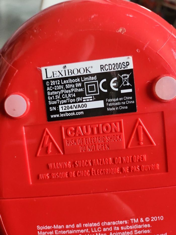 Lecteur cd tête spiderman - photo numéro 6
