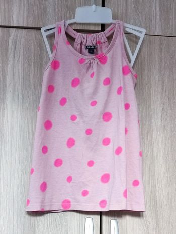 Débardeur rose pois Kiabi 5 ans