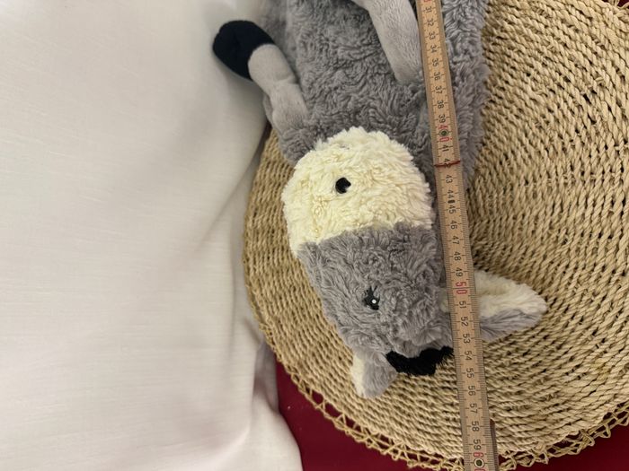 Peluche âne ETAM range pyjama doudou bouillotte 57 cm - photo numéro 3